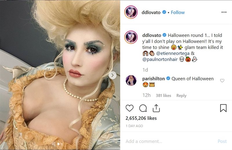 Demi Lovato Dresses as Pennywise the Clown After Pulling Off Marie  Antoinette Look